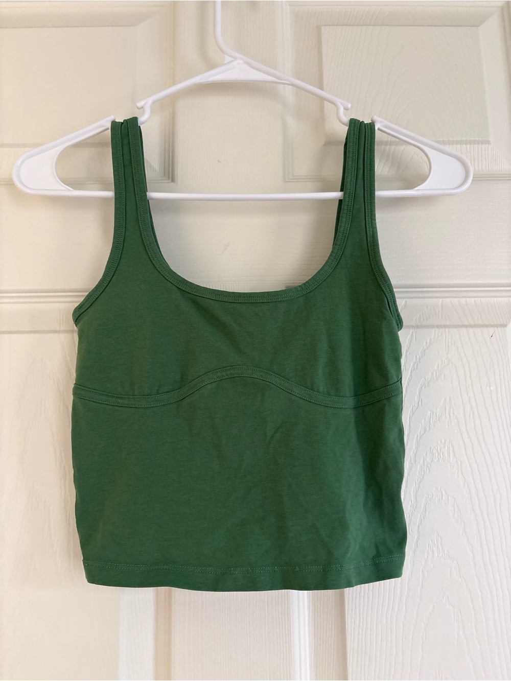 PINK Victoria's Secret Green Scoop Neck Cropped Tank